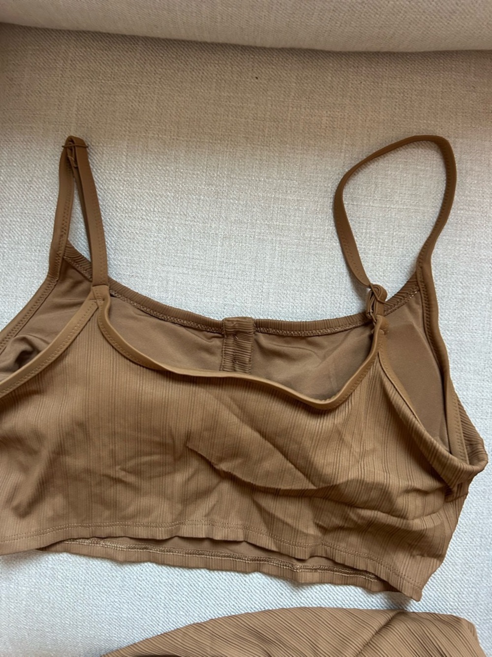 Aerie Women’s Two-Piece Ribbed Bathing Suit in Brown - Picture 4 of 9